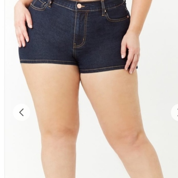 Plus size high rise denim shorts brand new tags - Picture 7 of 8